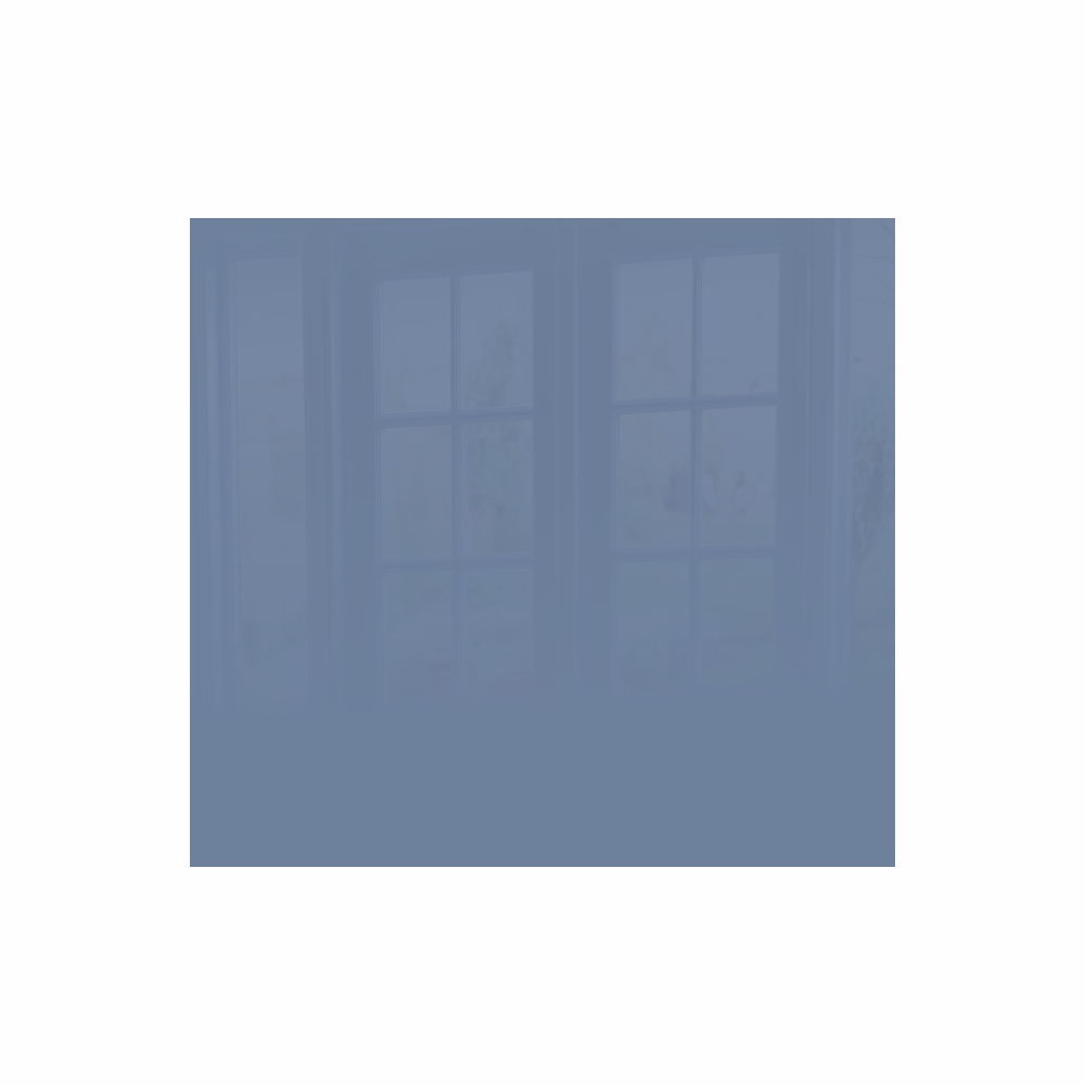 Decorative Glass Wall Tile (598 X 650 X 6mm) Pigeon Blue