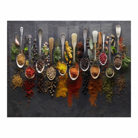Decorative Glass Wall Tile (898 X 700 X 6mm) Spices