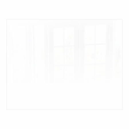 Decorative Glass Wall Tile (898 X 700 X 6mm) White RAL9010