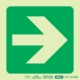 Photoluminescent 190MM Safety Sign - E21-Arrow Right