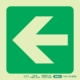 Photoluminescent 190MM Safety Sign - E22-Arrow Left