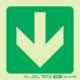 Photoluminescent 190MM Safety Sign - E23-Arrow Down
