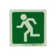 Photoluminescent 190MM Safety Sign - E28-Running Man Facing Left