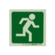 Photoluminescent 190MM Safety Sign - E29-Running Man Facing Right