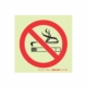 PHOTOLUMINESCENT 190MM SAFETY SIGN - F27-NO SMOKING