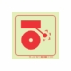 PHOTOLUMINESCENT 190MM SAFETY SIGN - F31-FIRE ALARM