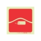 PHOTOLUMINESCENT 190MM SAFETY SIGN - F34-BOMB BAG