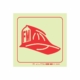 PHOTOLUMINESCENT 190MM SAFETY SIGN - F50-FIRE MARSHALL