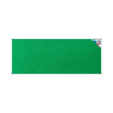 Bulletin Board Ribbed Aluminium Frame (3000x1200mm - Palm)