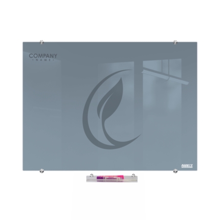 Glass Whiteboard Non-Magnetic Printed (1200x1200mm)