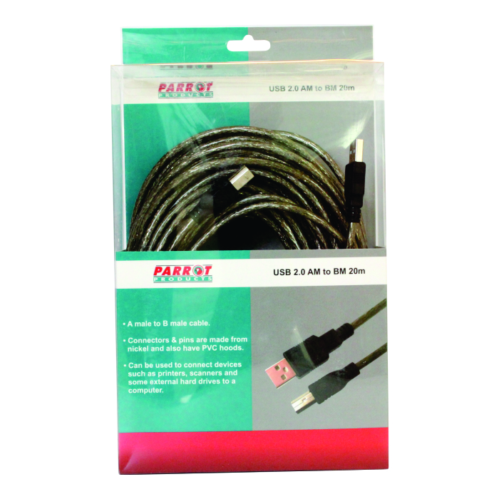 USB 2.0 AM To BM 20 Meters