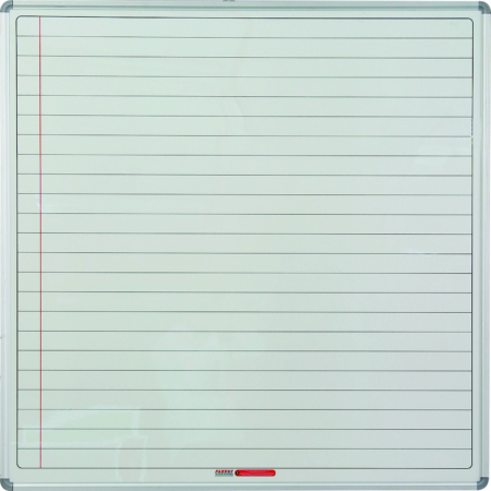 Educational Board Magnetic Whiteboard (1220*1220 - White Lines. Side Panel - Option A)