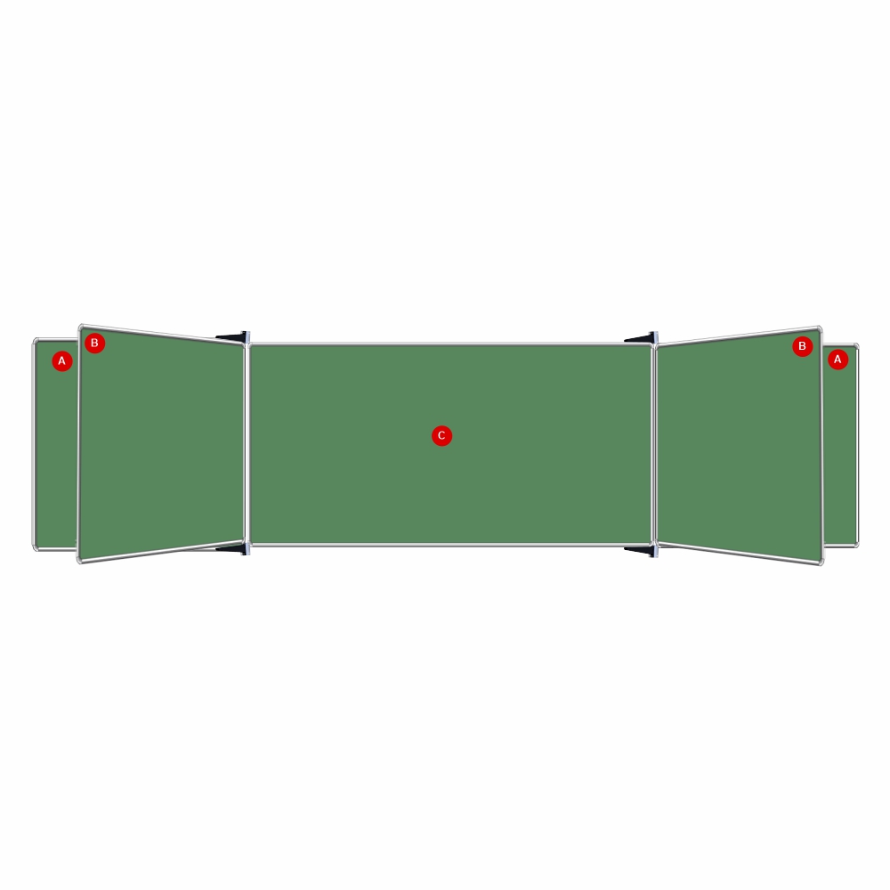 Educational Board Non-Magnetic Chalkboard (1220*1220 - Side Panel - Option A)