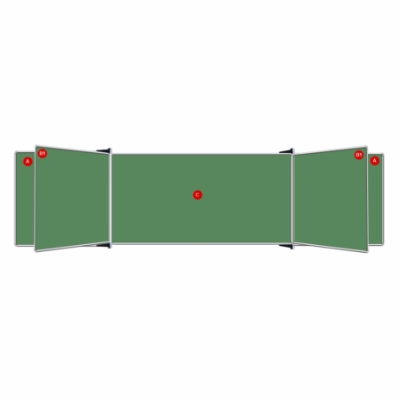 Educational Board Non-Magnetic Chalkboard (1220*920 - Side Panel - Option A)