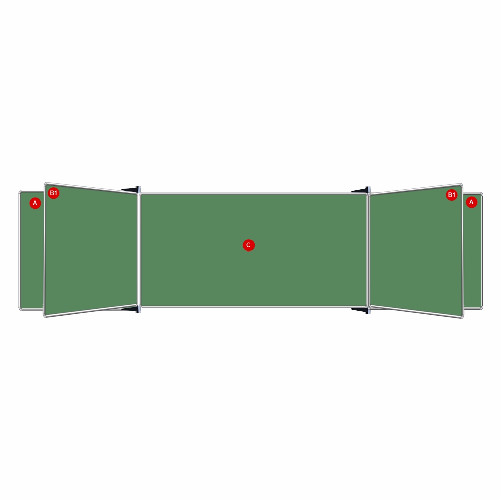 Educational Board Non-Magnetic Chalkboard (1220*920 - Side Panel - Option A)
