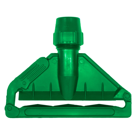 Janitorial Fan Mop Holder Plastic Clip Only Green