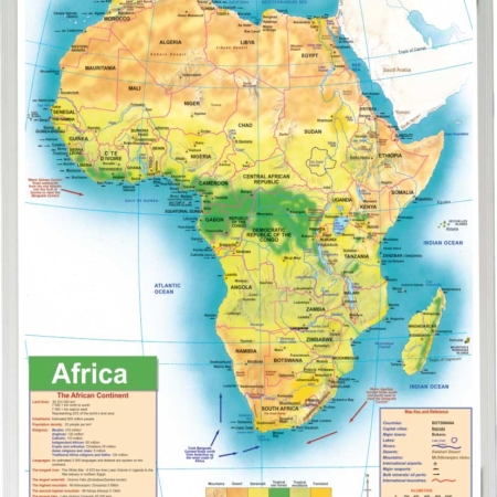 Africa General Educational Map (1200*900mm)